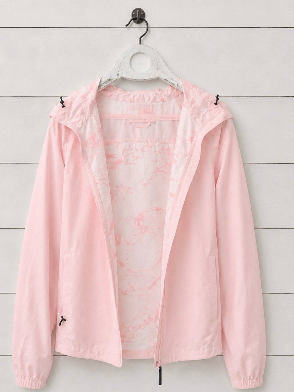 Lole Light Pink Hooded Windbreaker Jacket